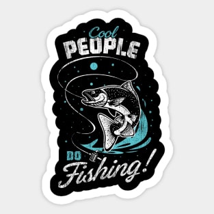 Cool People do Fishing summer vacation 2021 gifts Sticker